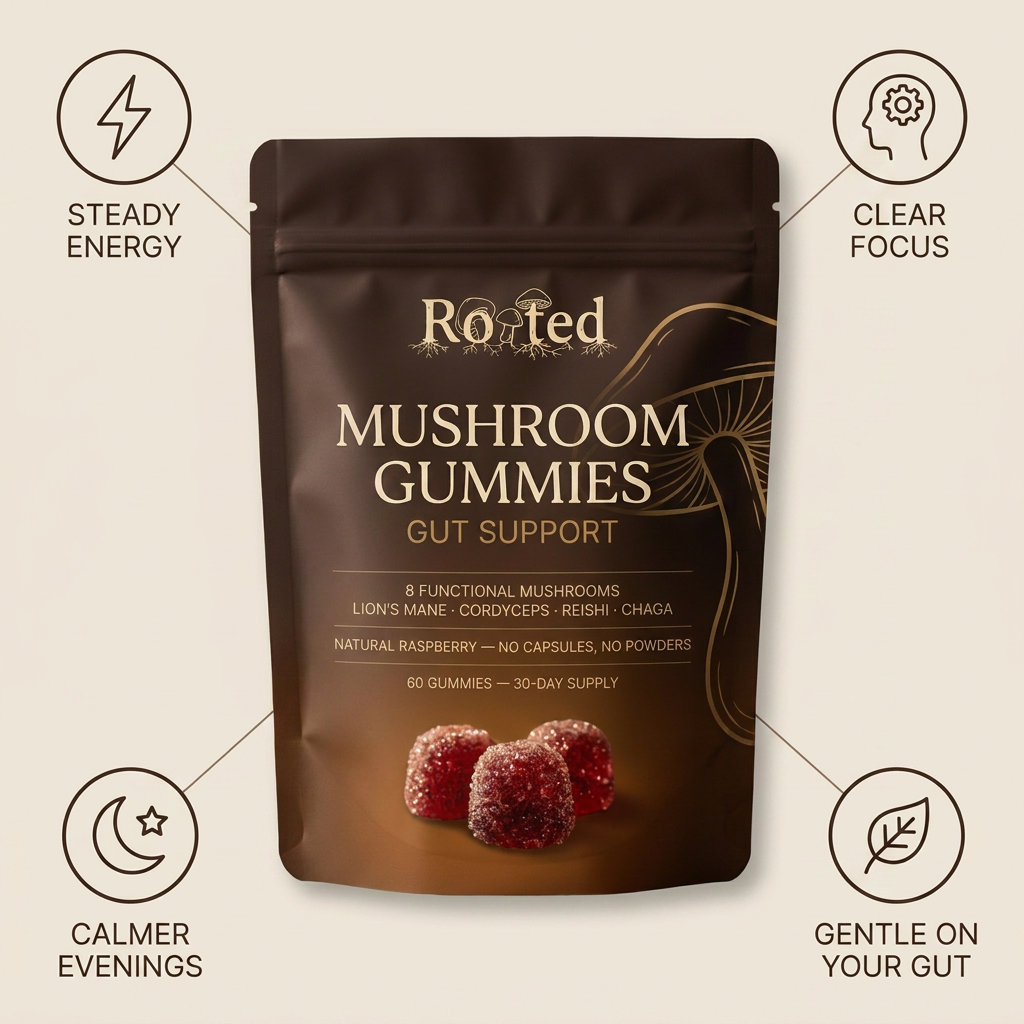 Mushroom Gummies Gut Support