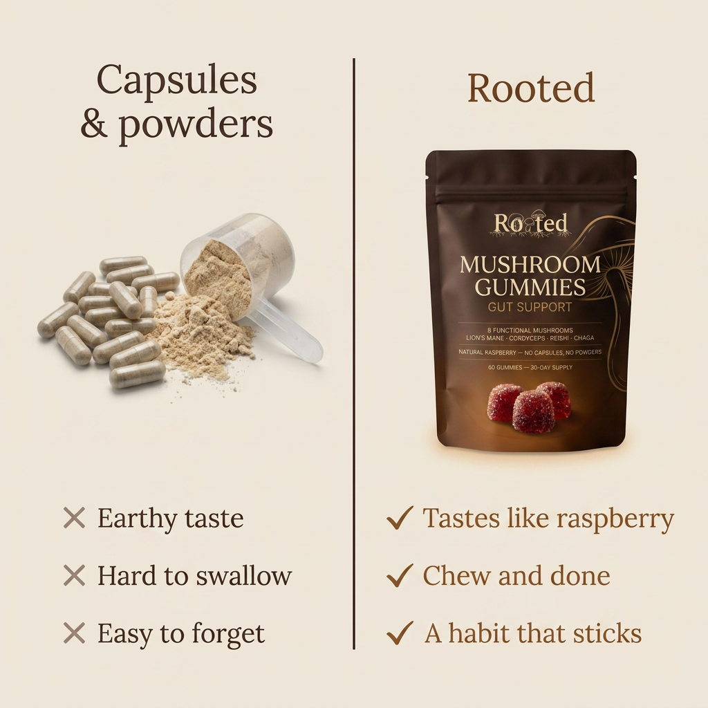 Mushroom Gummies Gut Support